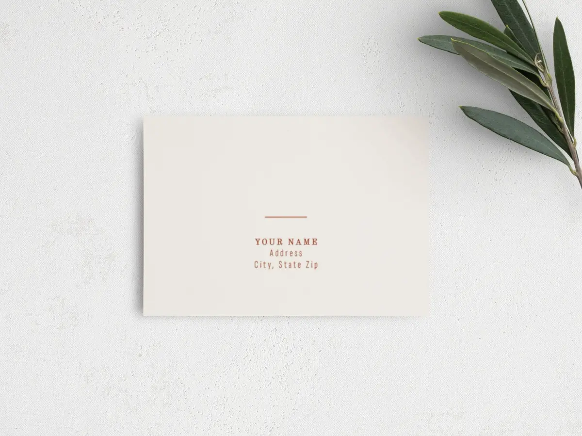 RSVP Postcard Mailing Side