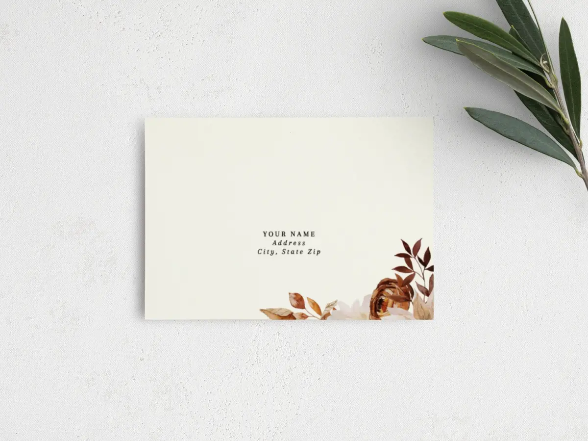 RSVP Postcard Mailing Side