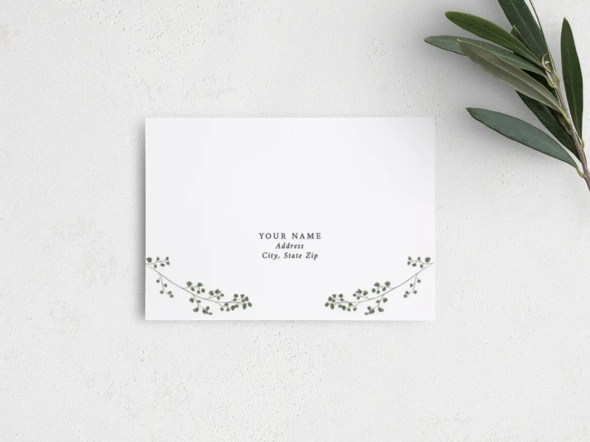 RSVP Postcard Mailing Side