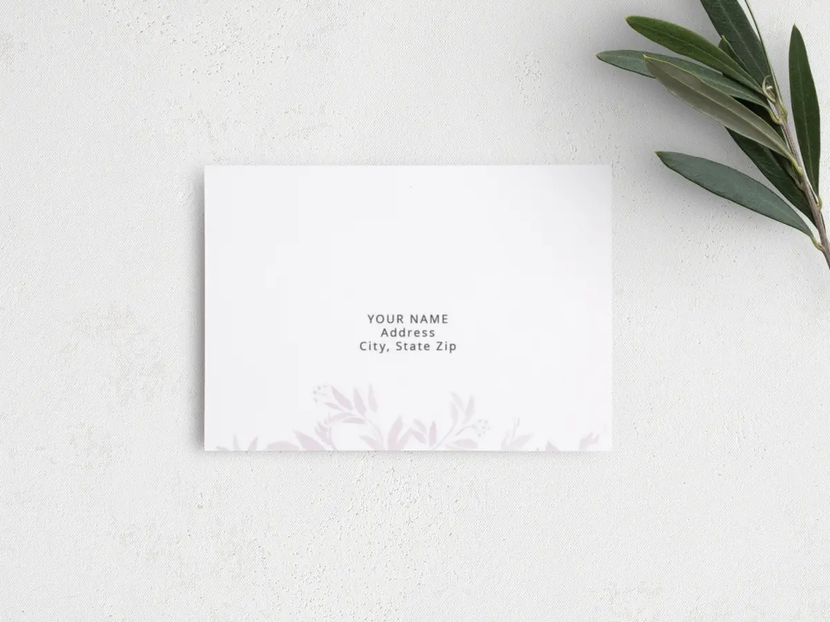 RSVP Postcard Mailing Side