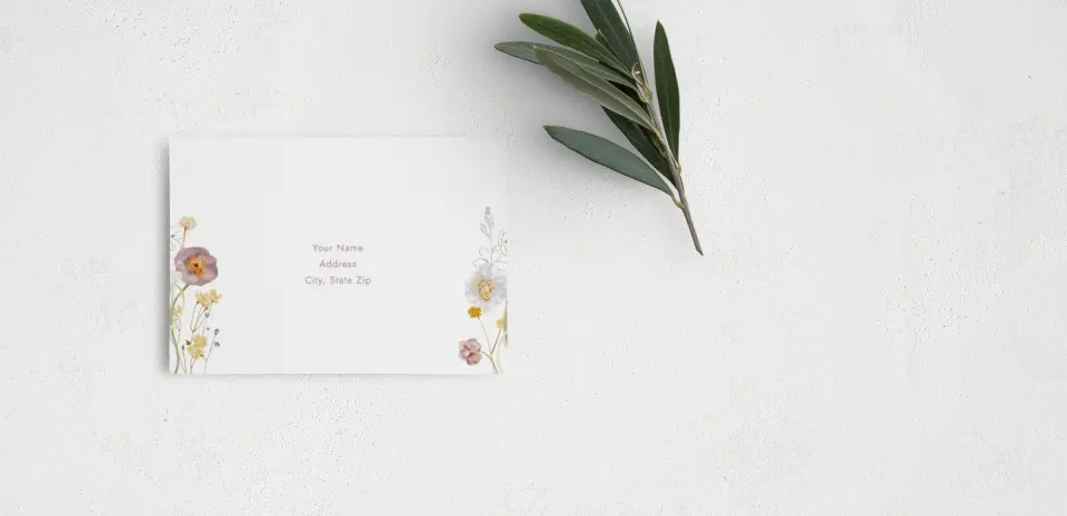 RSVP Postcard Mailing Side