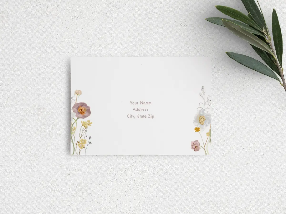 RSVP Postcard Mailing Side