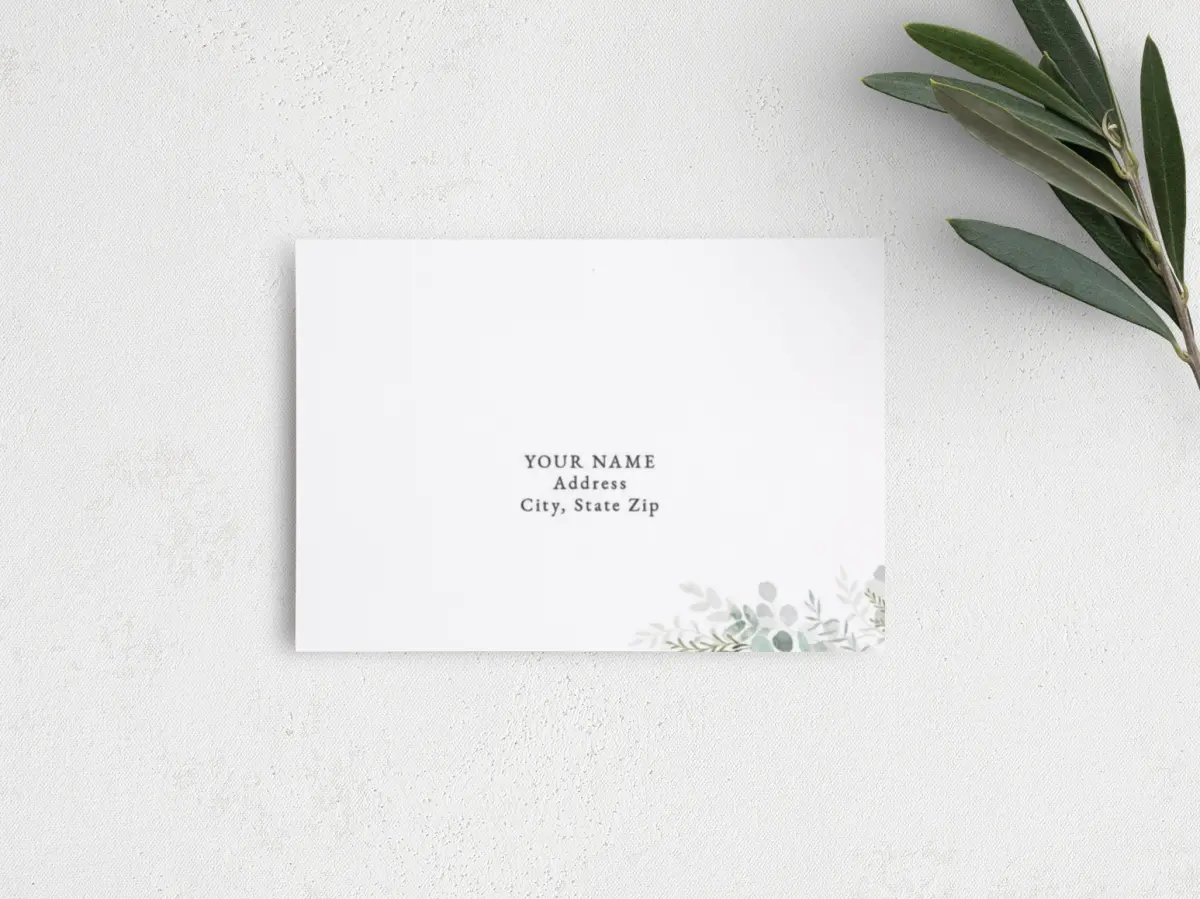 RSVP Postcard Mailing Side