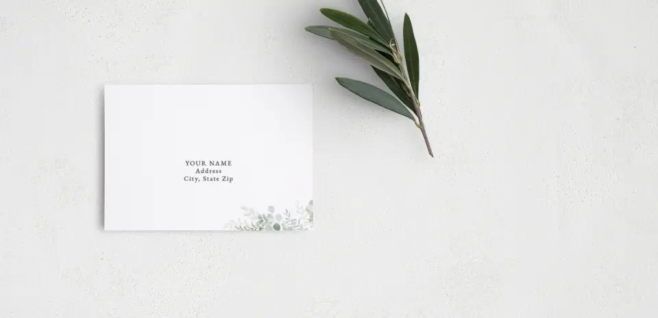 RSVP Postcard Mailing Side