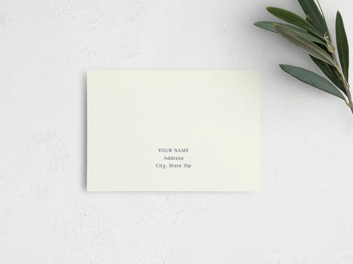 RSVP Postcard Mailing Side