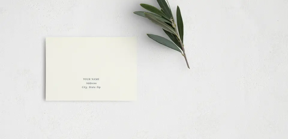 RSVP Postcard Mailing Side