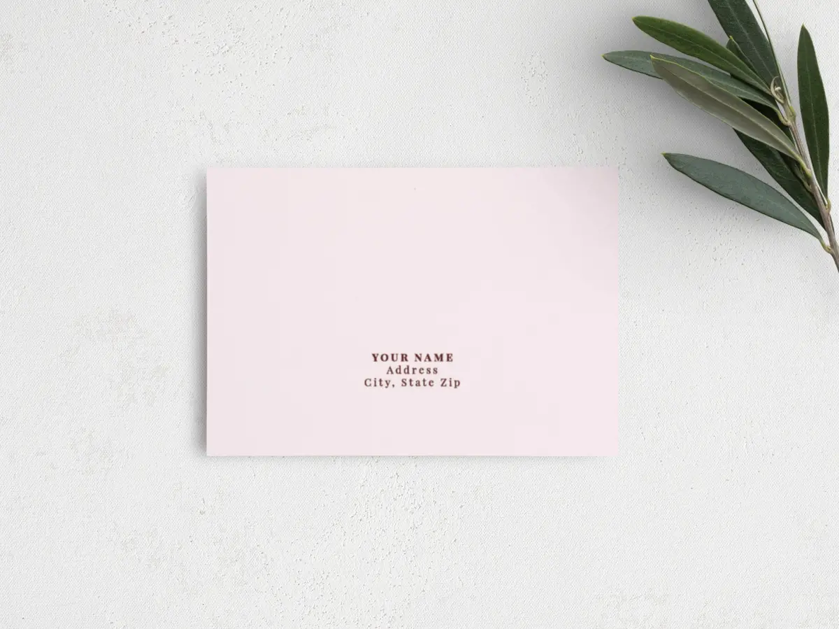 RSVP Postcard Mailing Side