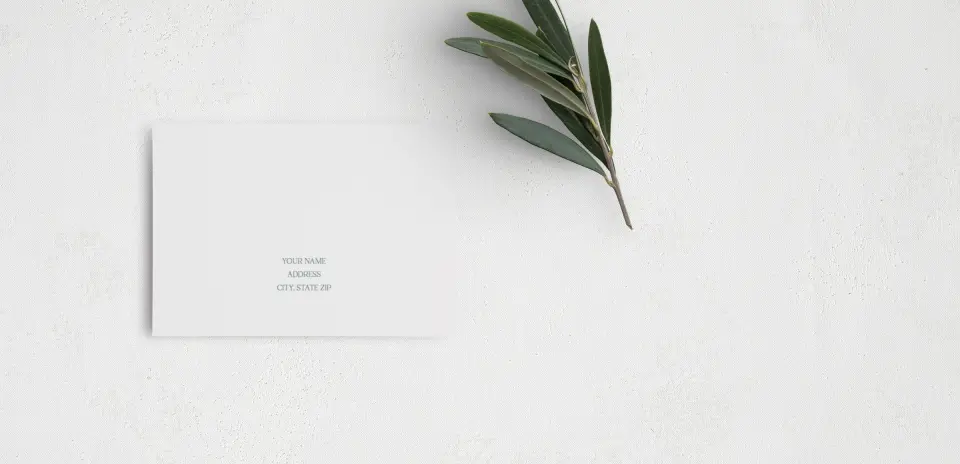RSVP Postcard Mailing Side