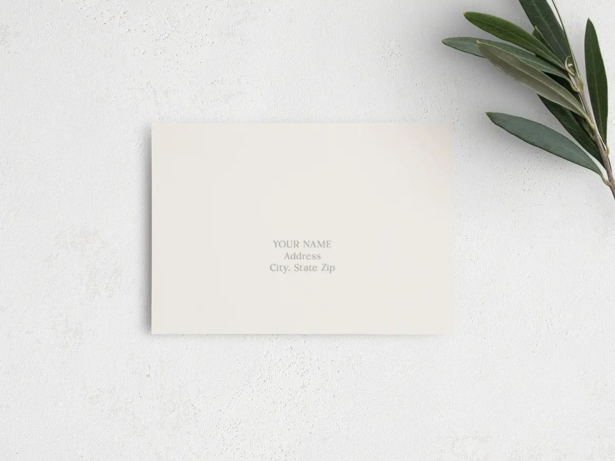 RSVP Postcard Mailing Side