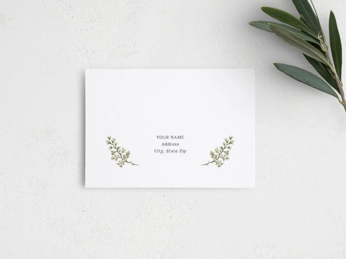RSVP Postcard Mailing Side