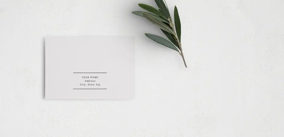 RSVP Postcard Mailing Side