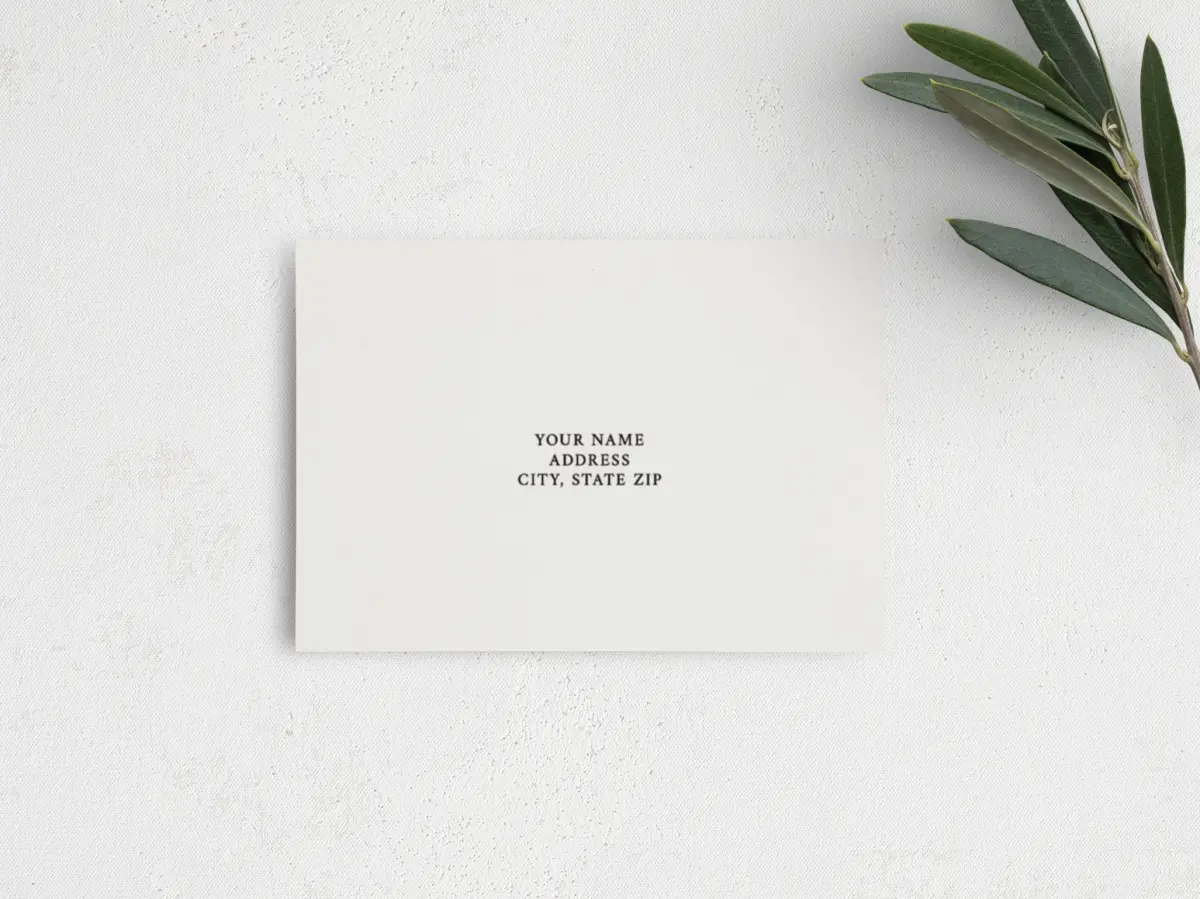 RSVP Postcard Mailing Side