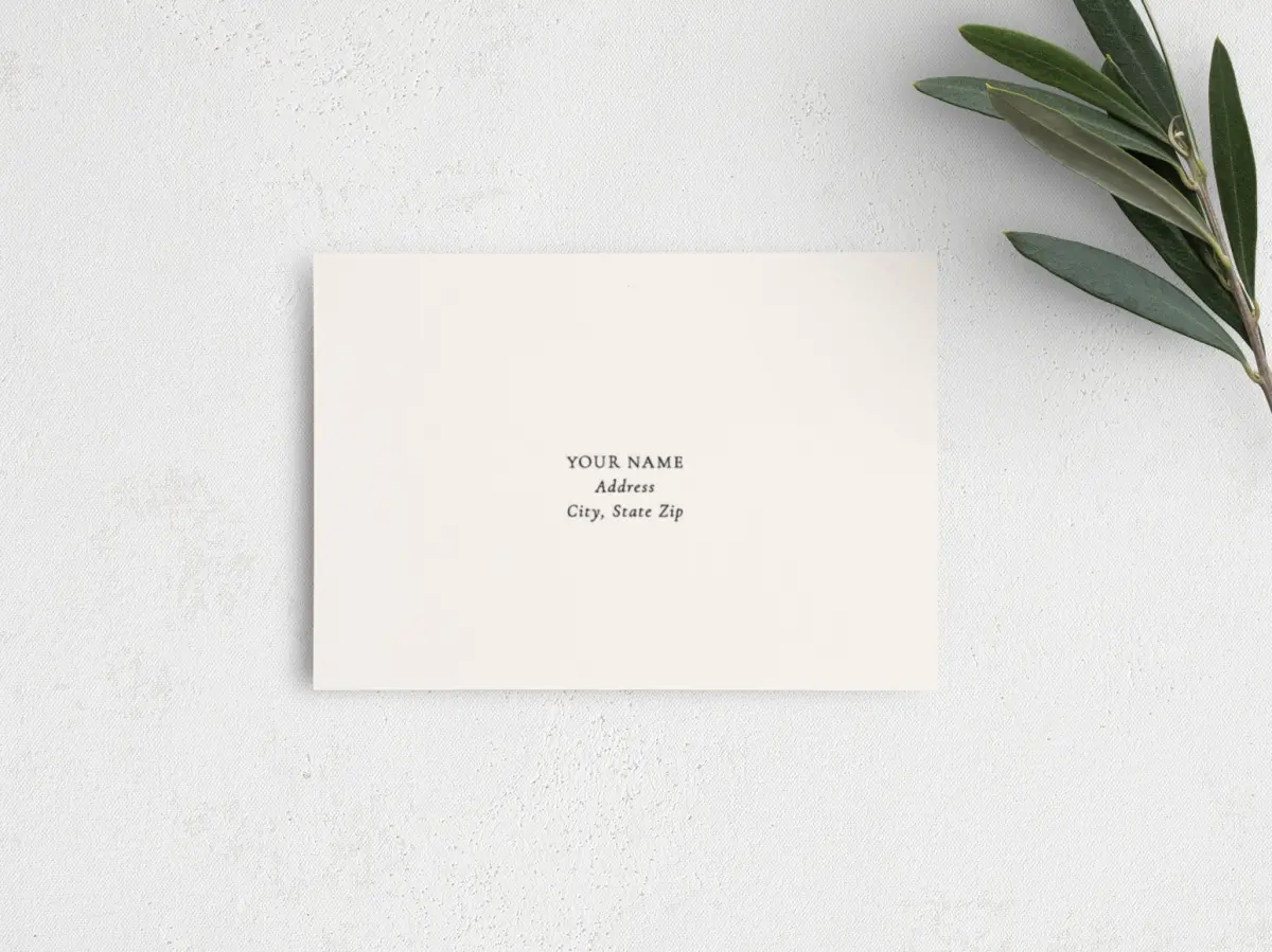 RSVP Postcard Mailing Side