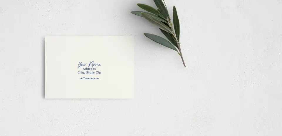 RSVP Postcard Mailing Side