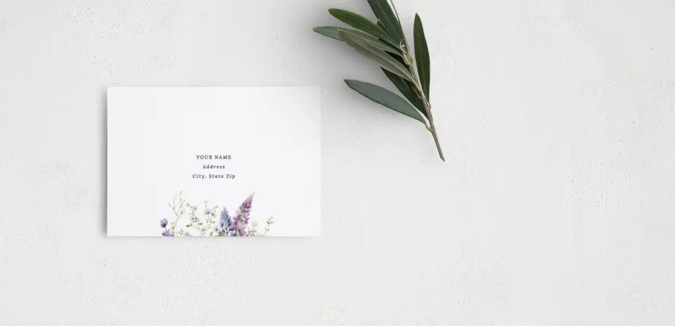 RSVP Postcard Mailing Side