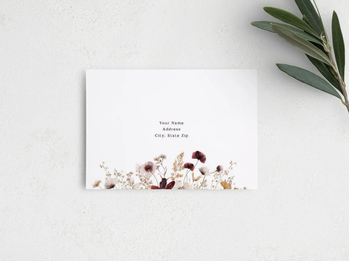 RSVP Postcard Mailing Side