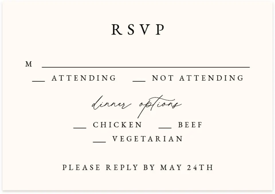 This is a 5" x 3½" Wedding Invitation RSVP Postcard called Charming Cosmos printed in full color on Premium Smooth paper