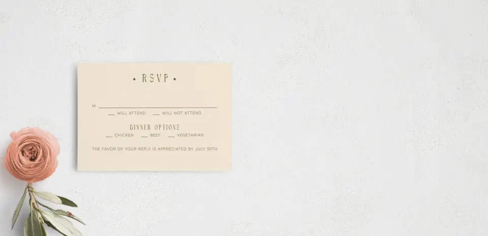 RSVP Postcard