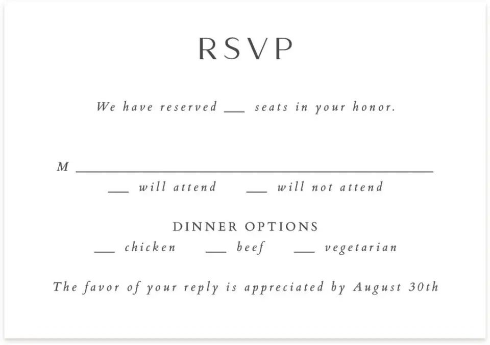 This is a 5" x 3½" Wedding Invitation RSVP Postcard called Geometric Elegance printed in full color on Premium Smooth paper