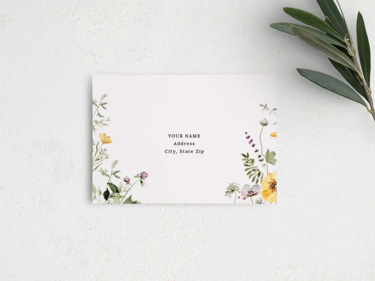 RSVP Postcard Mailing Side