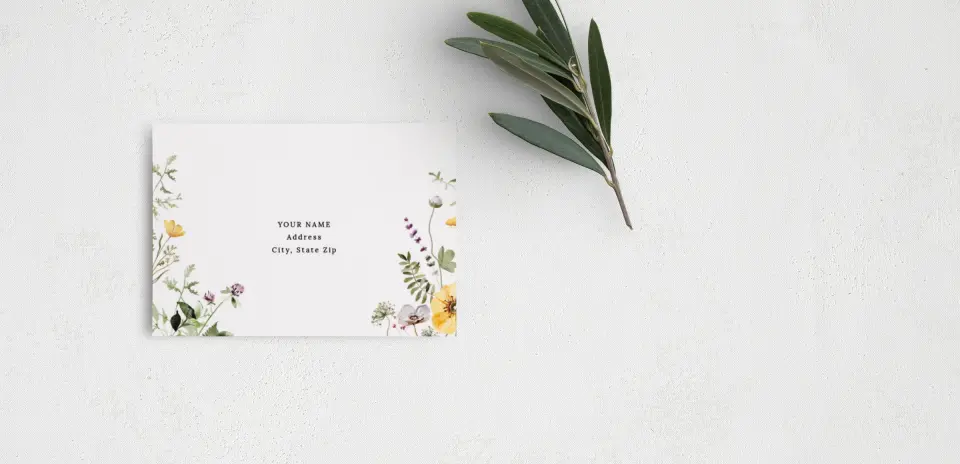 RSVP Postcard Mailing Side