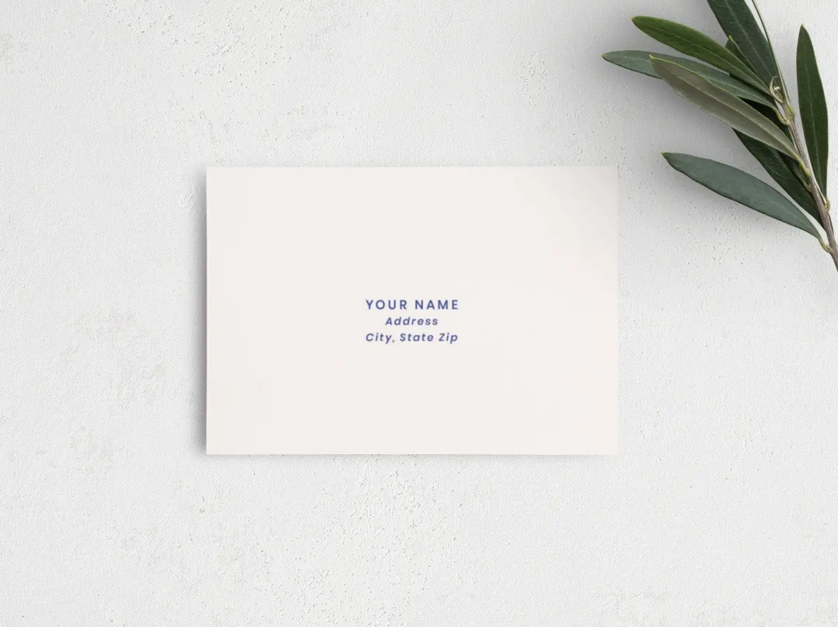 RSVP Postcard Mailing Side