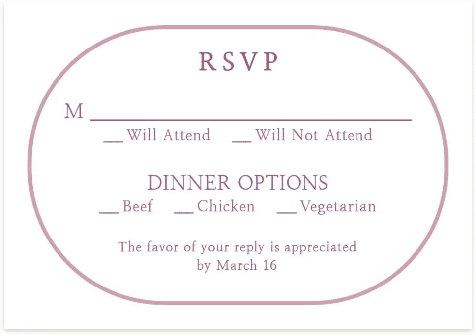 This is a 5" x 3½" Wedding Invitation RSVP Postcard called Whimsy Fairytale printed in full color on Premium Smooth paper