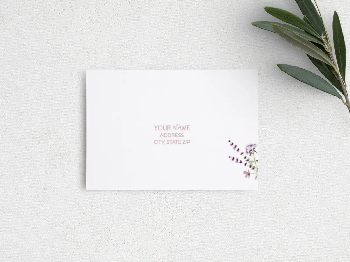 RSVP Postcard Mailing Side