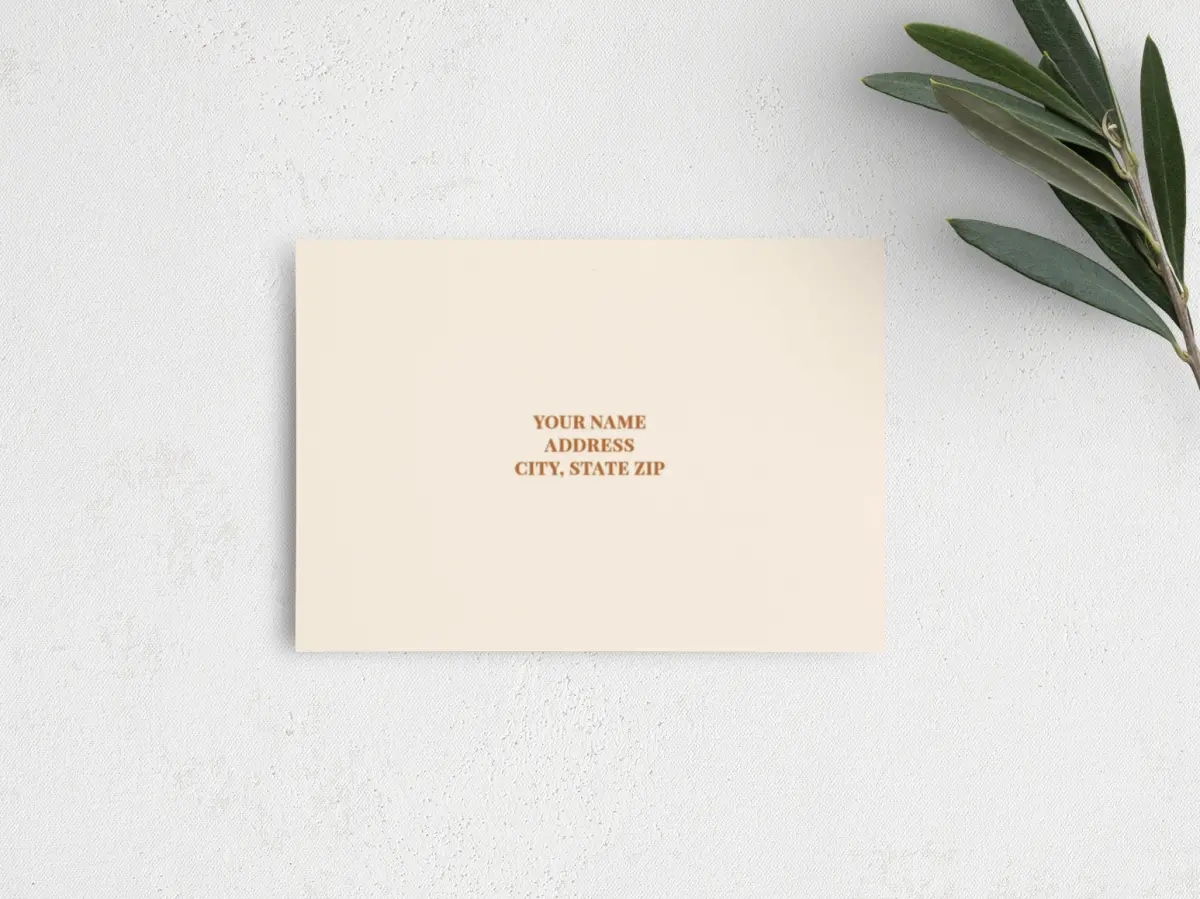 RSVP Postcard Mailing Side