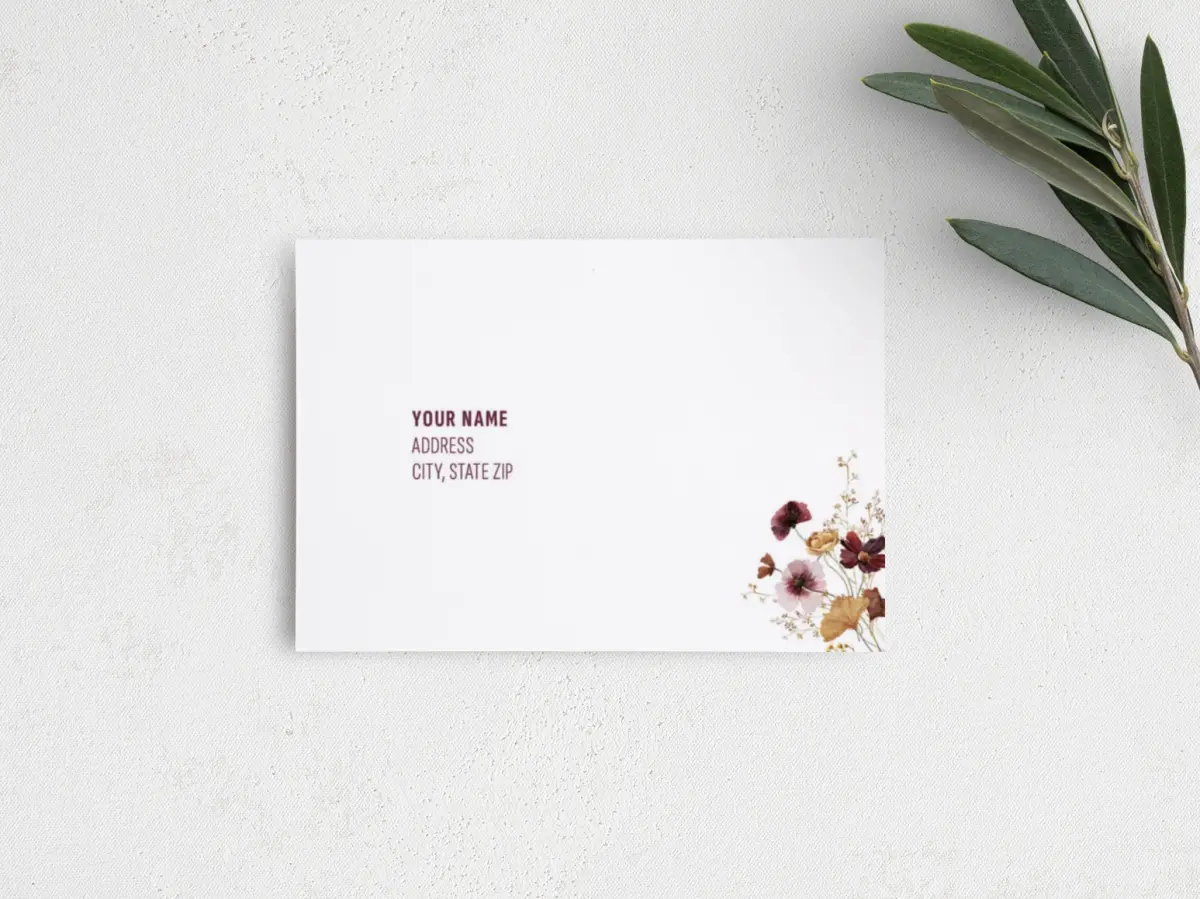 RSVP Postcard Mailing Side