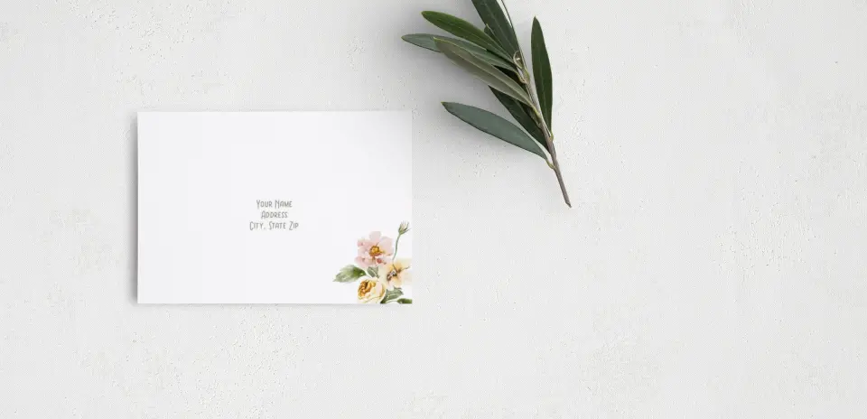 RSVP Postcard Mailing Side