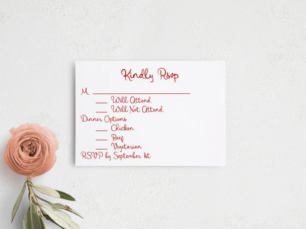 RSVP Postcard