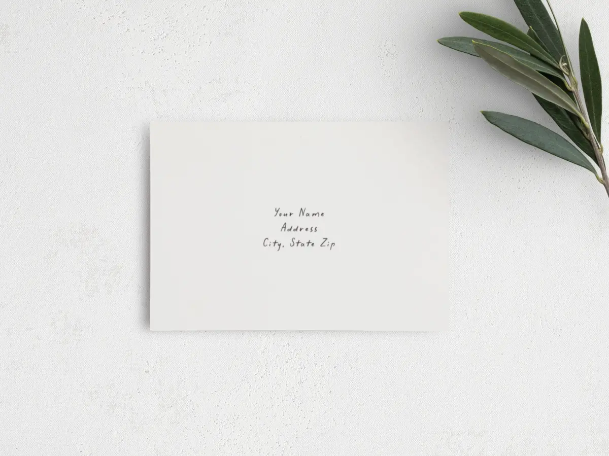 RSVP Postcard Mailing Side