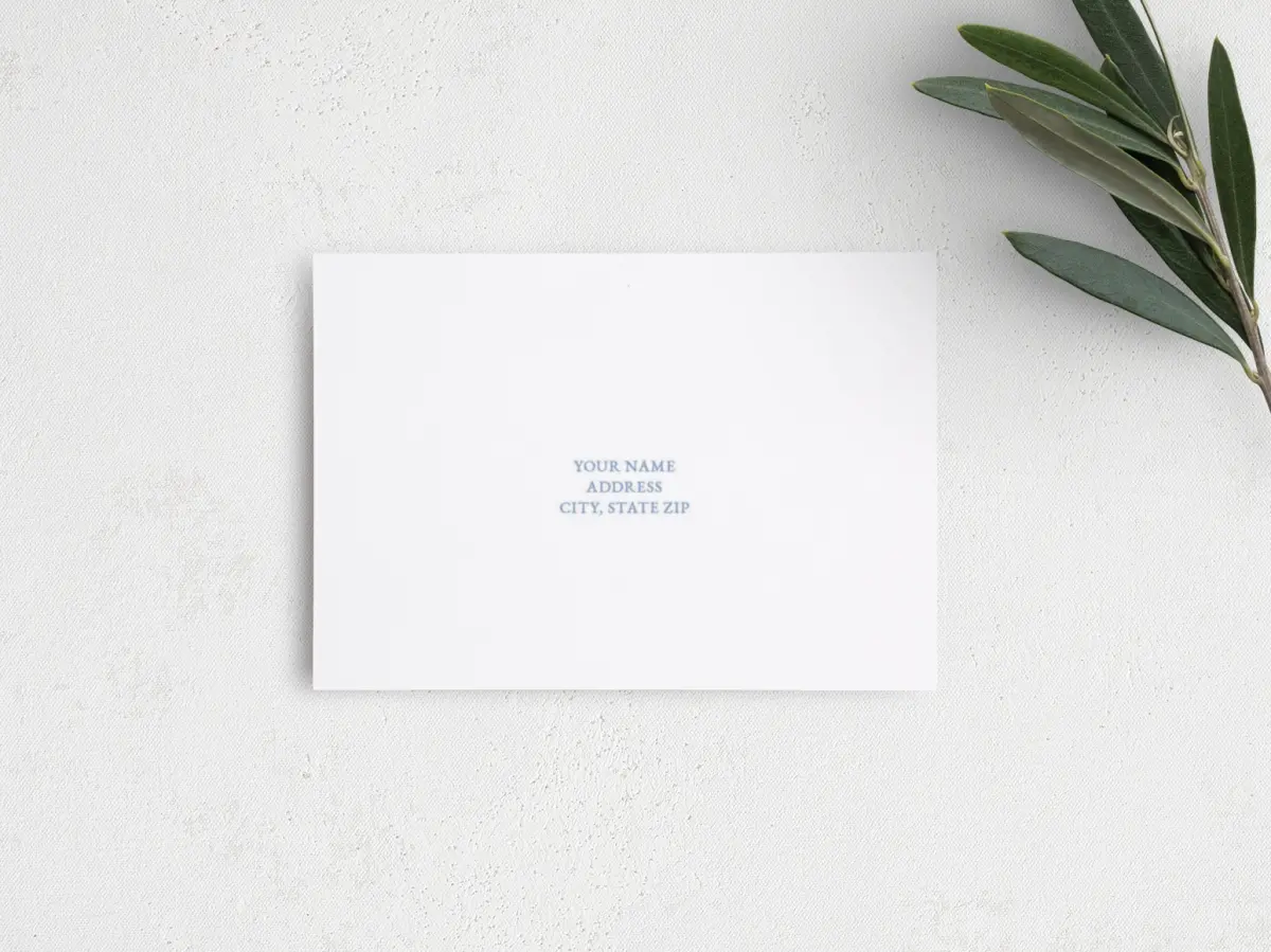 RSVP Postcard Mailing Side