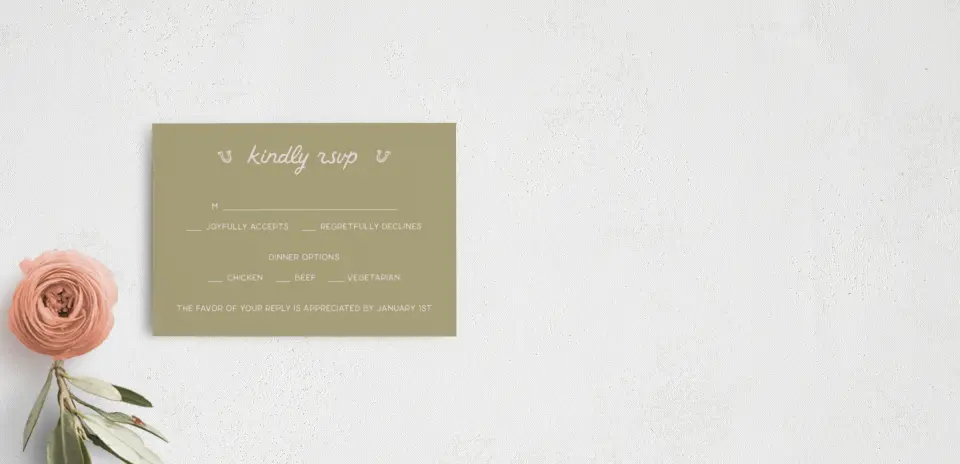 RSVP Postcard