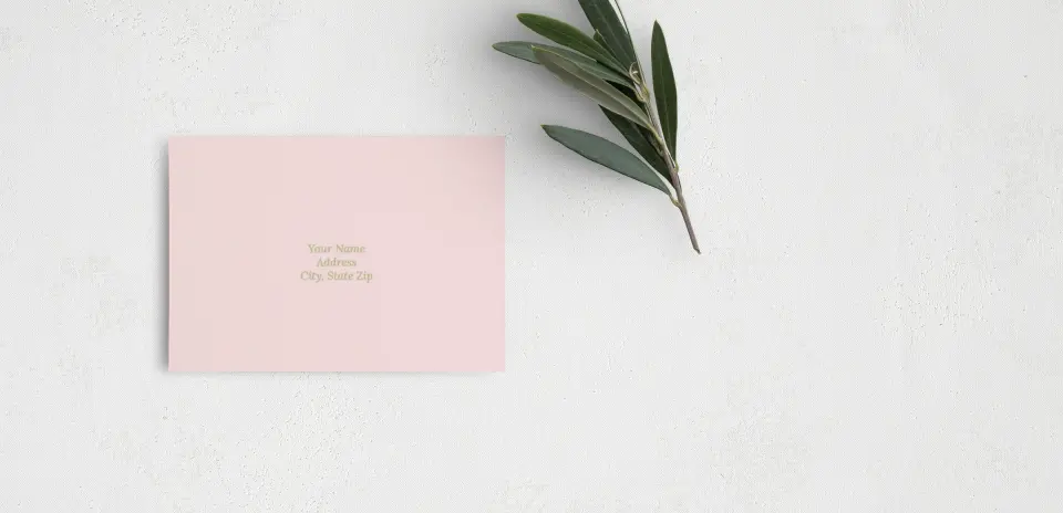 RSVP Postcard Mailing Side