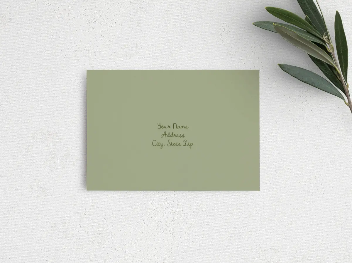 RSVP Postcard Mailing Side