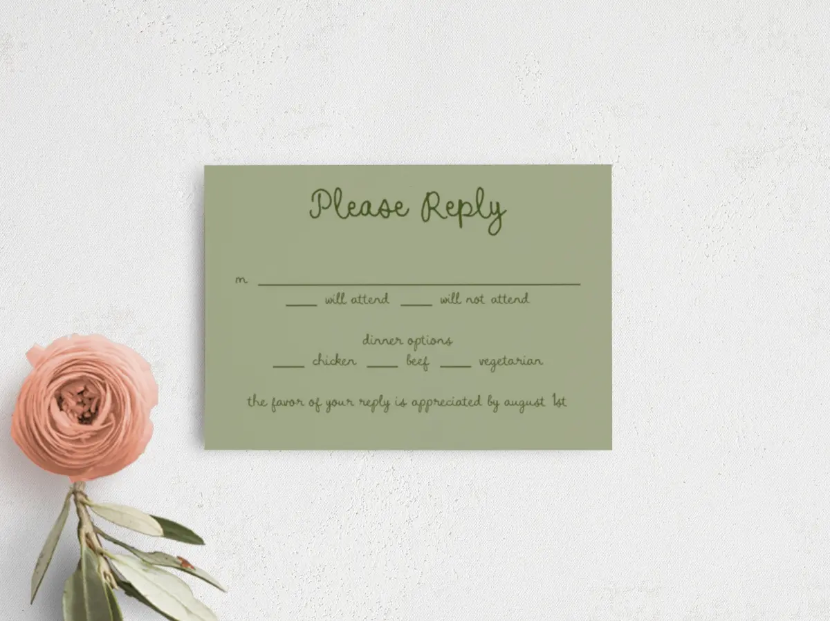 RSVP Postcard