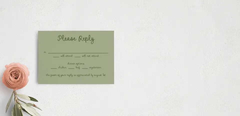 RSVP Postcard