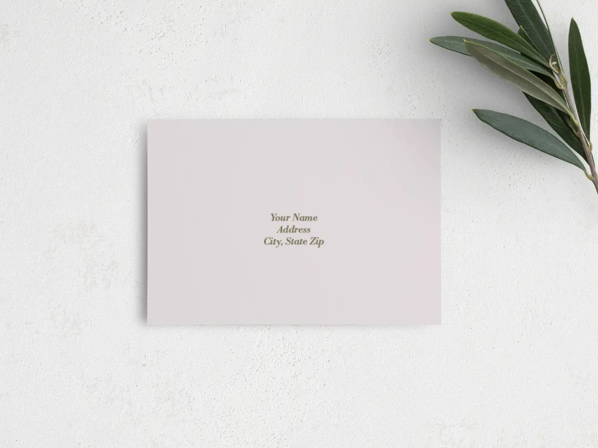 RSVP Postcard Mailing Side