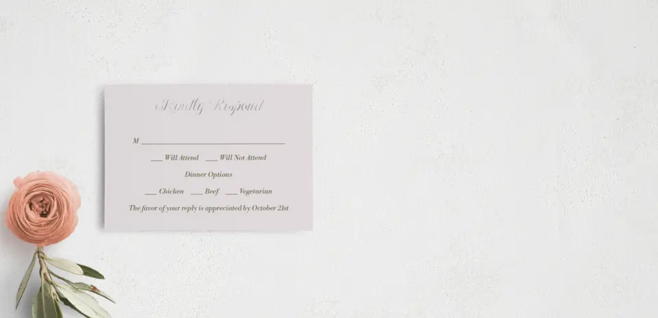RSVP Postcard