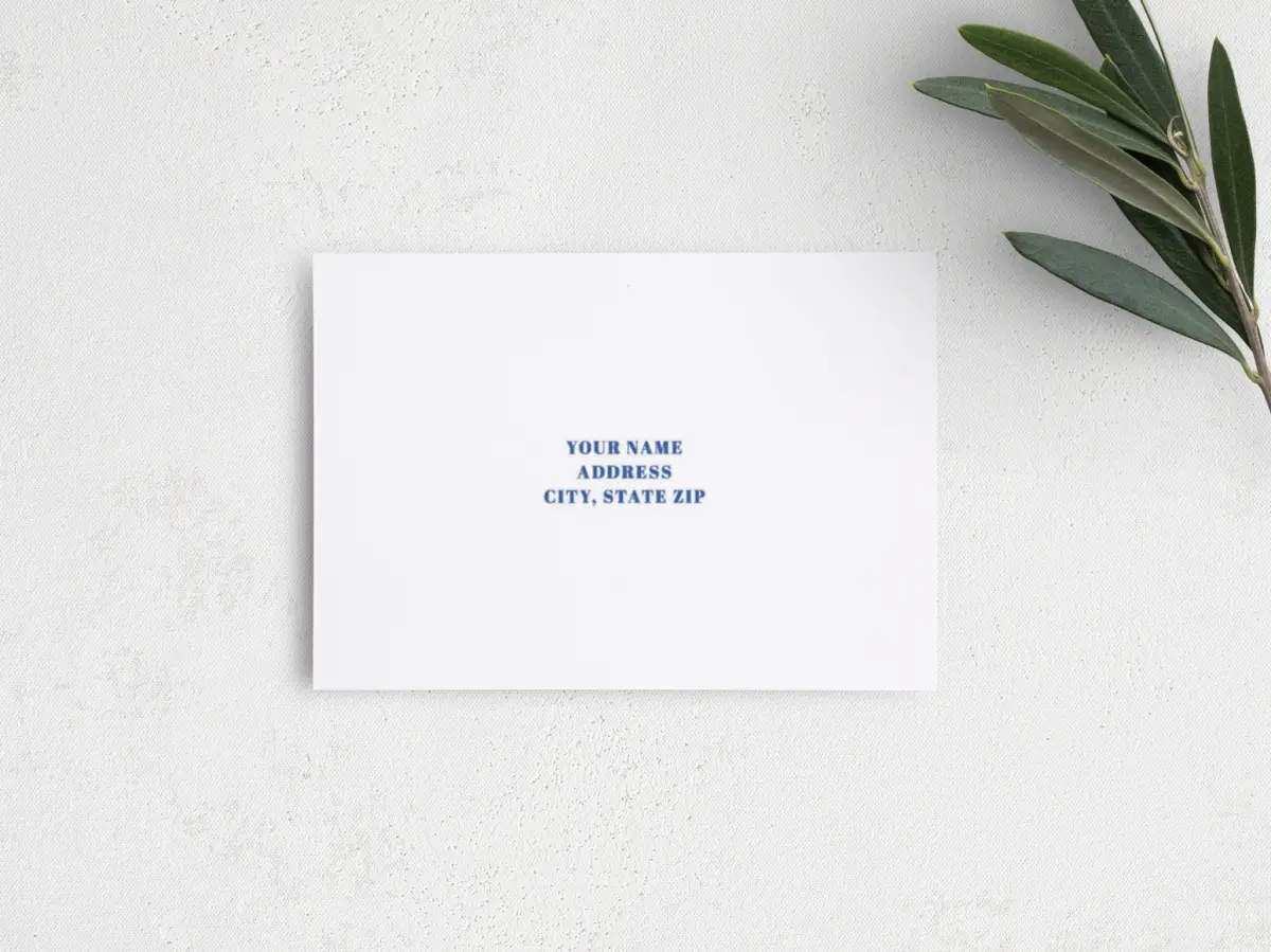 RSVP Postcard Mailing Side