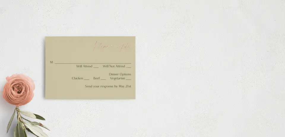 RSVP Postcard