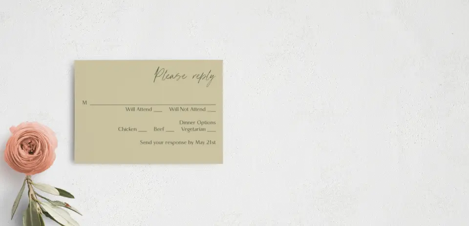 RSVP Postcard