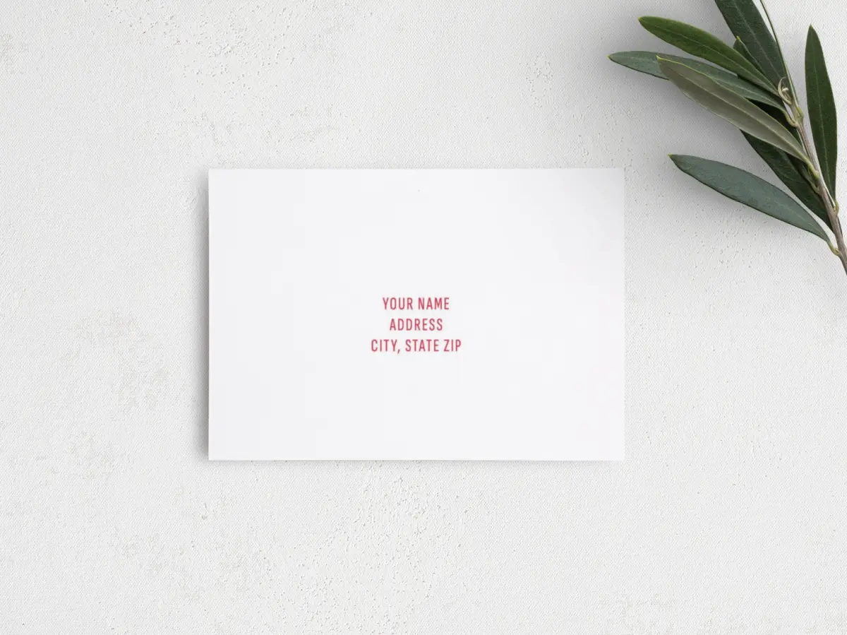 RSVP Postcard Mailing Side