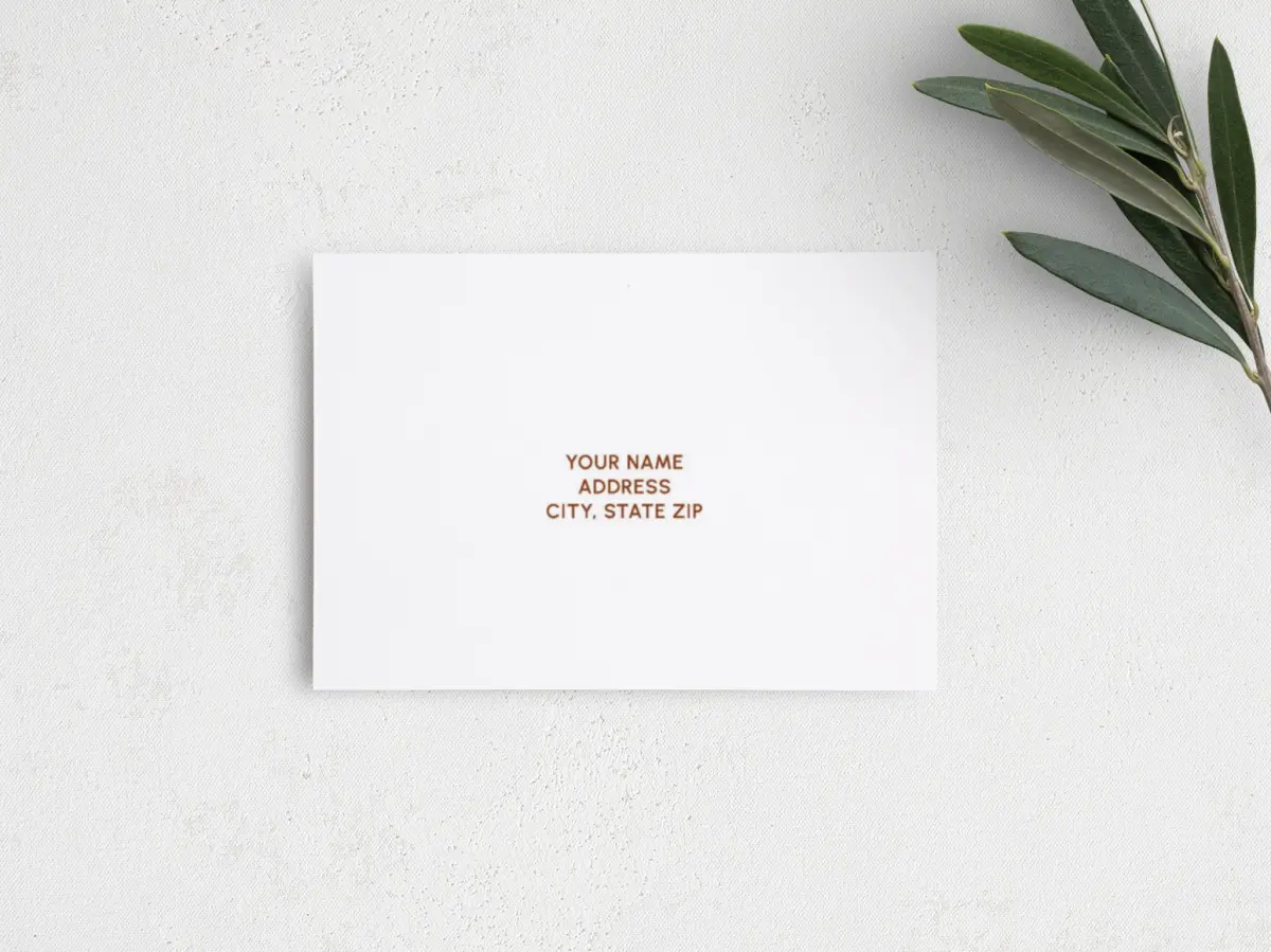 RSVP Postcard Mailing Side