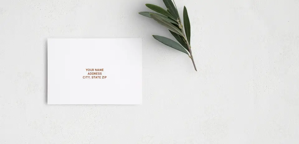 RSVP Postcard Mailing Side