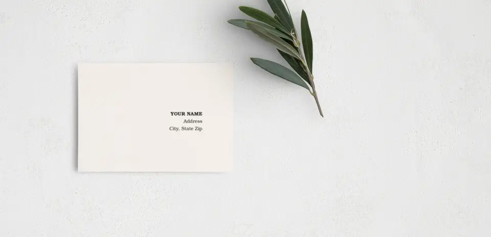 RSVP Postcard Mailing Side