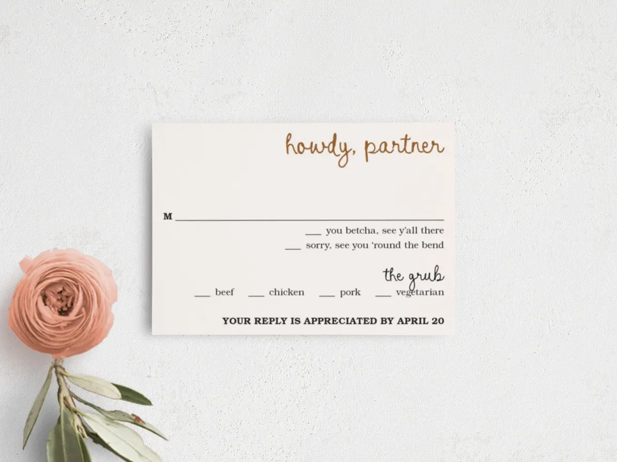 RSVP Postcard
