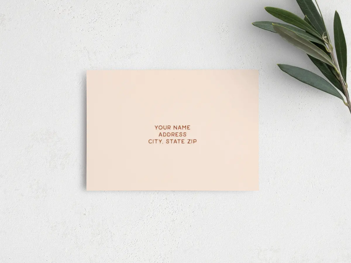 RSVP Postcard Mailing Side